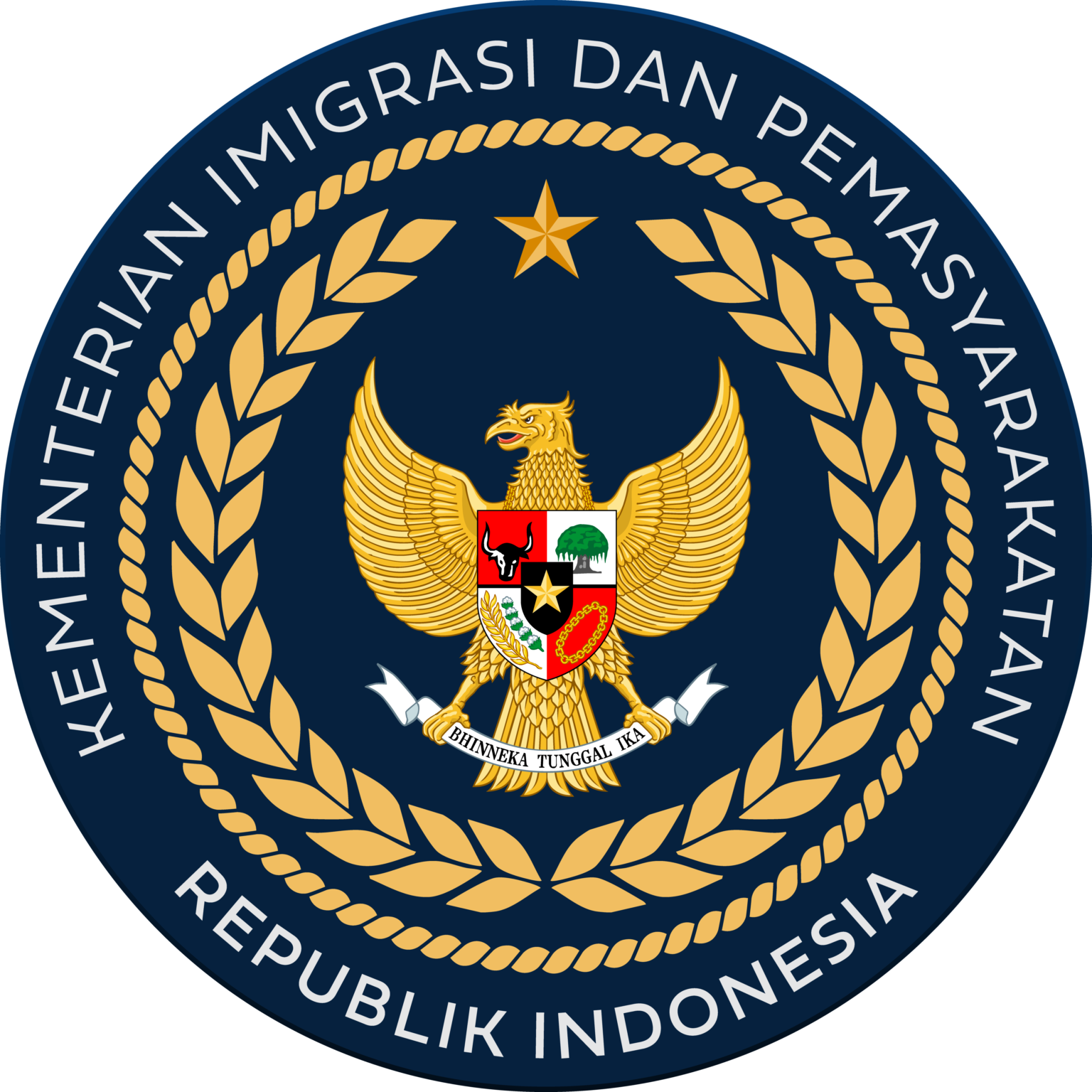 Logo Kementerian Imigrasi dan Pemasyarakatan RI PNG